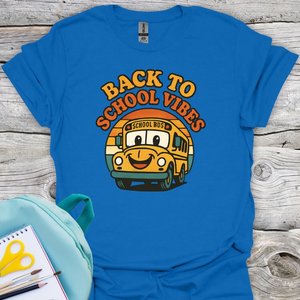 Back to school vibes tee royal