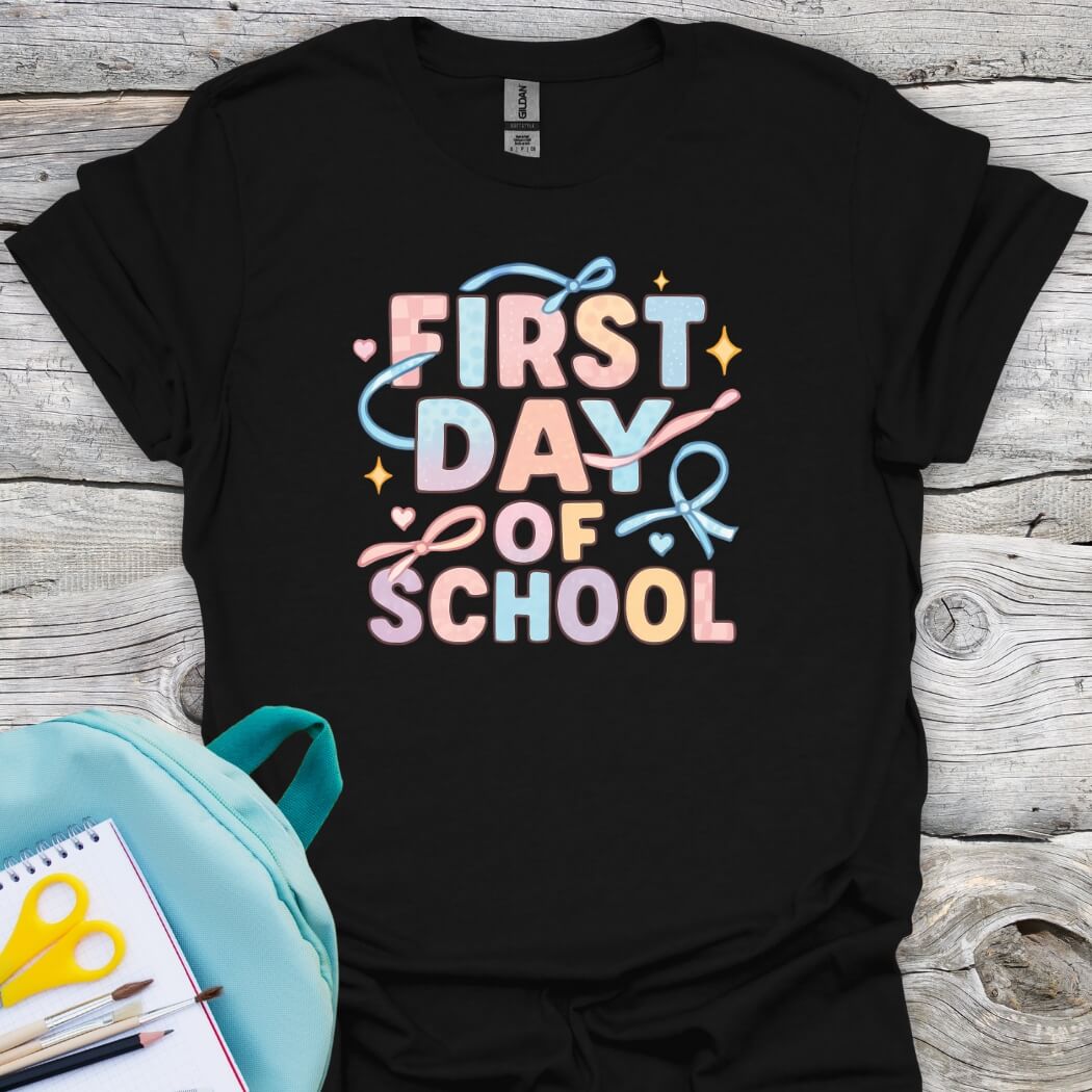 First day of school black shirt