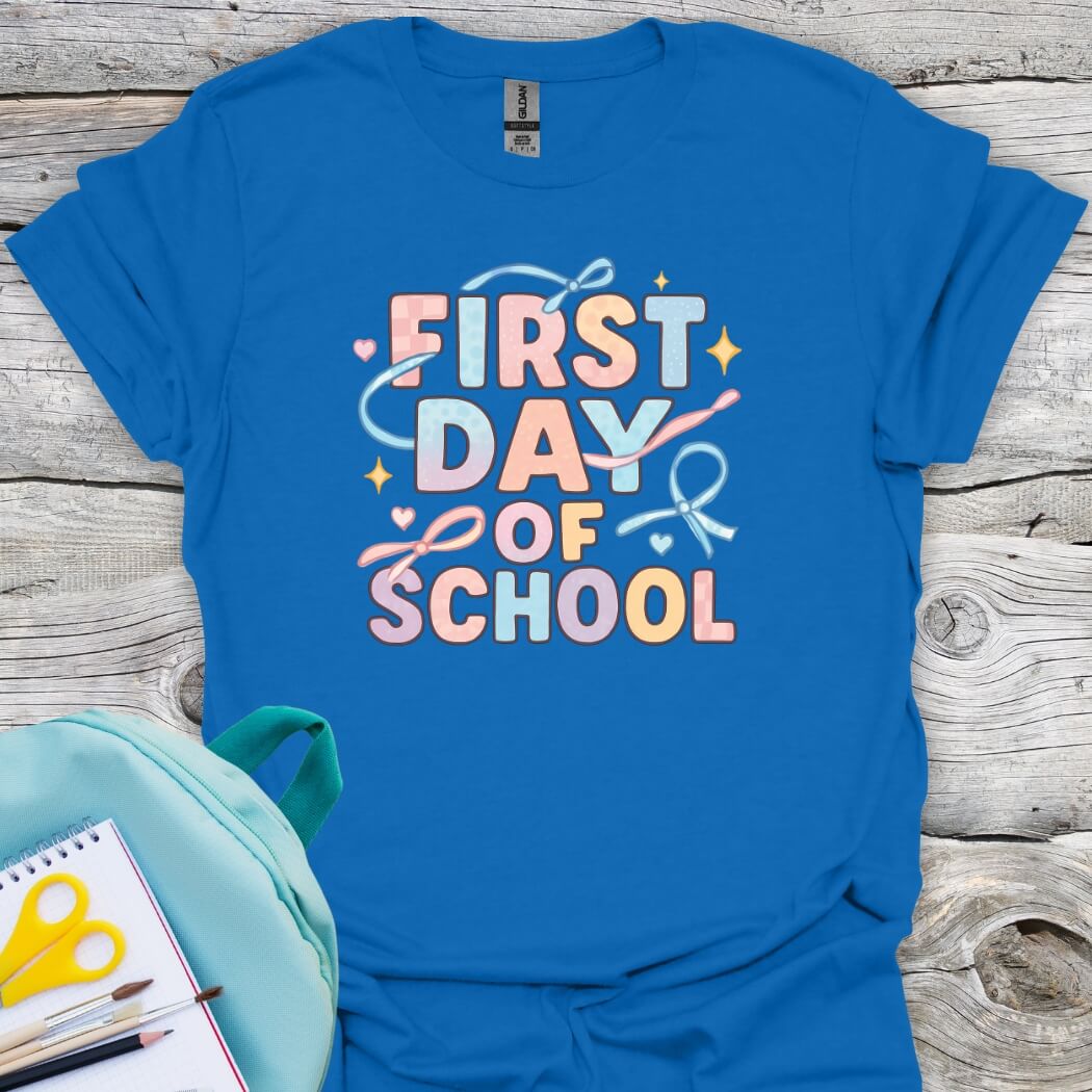 First day of school royal shirt