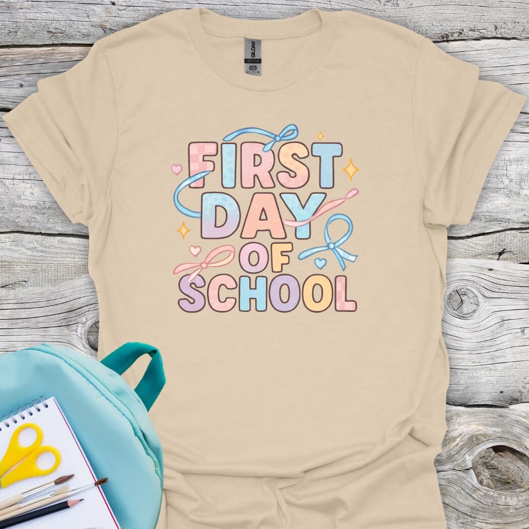 First day of school sand shirt